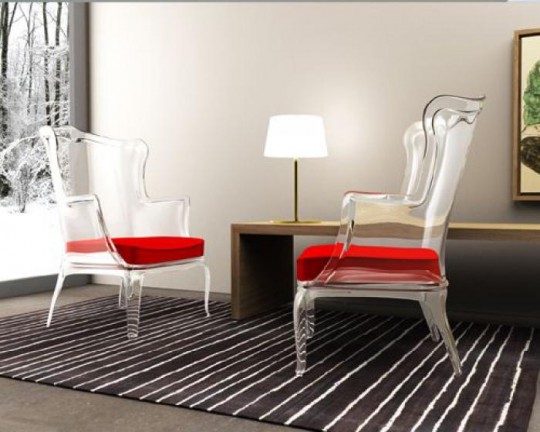 Прозрачные стулья - стильно и функционально