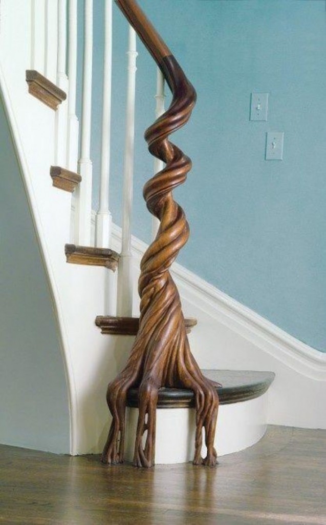 Оригинальный дизайн перил лестниц от разных дизайнеров
