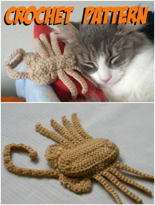 Cute Crochet Cat Alien Toy