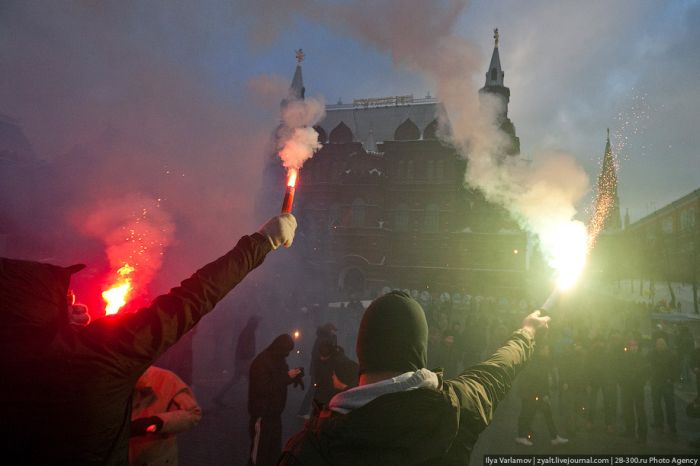 Беспорядки на Манежной площади (143 фото + видео)