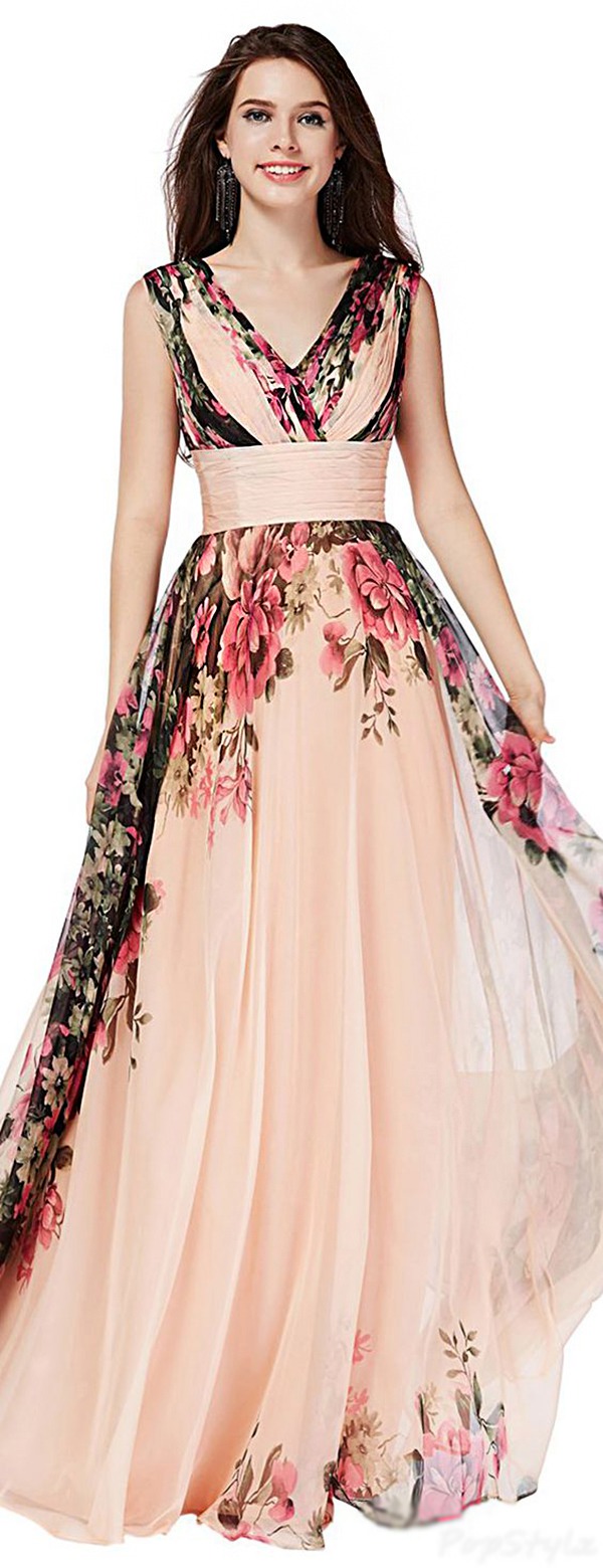 Цветочные принты на летних и вечерних платьях: просто, женственно, эффектно, фото № 42