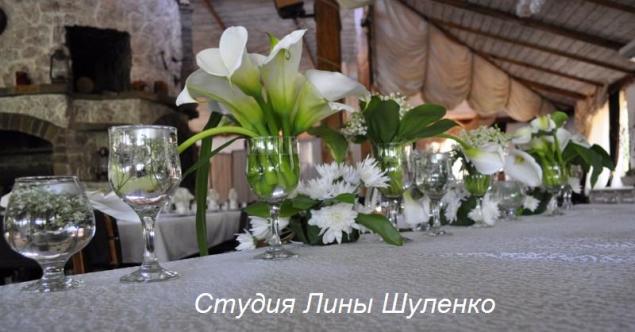 Флористическое оформление праздничного или свадебного стола в Крыму., фото № 7