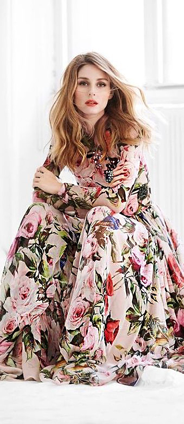 Цветочные принты на летних и вечерних платьях: просто, женственно, эффектно, фото № 38