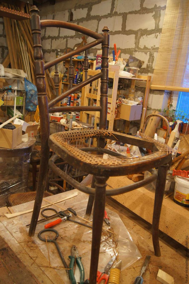 Реставрация пяти стульев Тонет, фото № 1