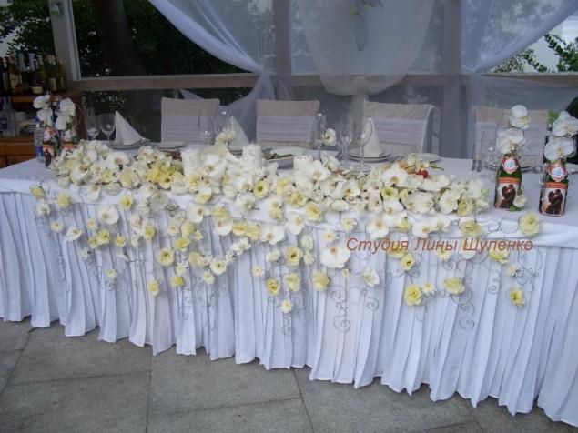 Флористическое оформление праздничного или свадебного стола в Крыму., фото № 13