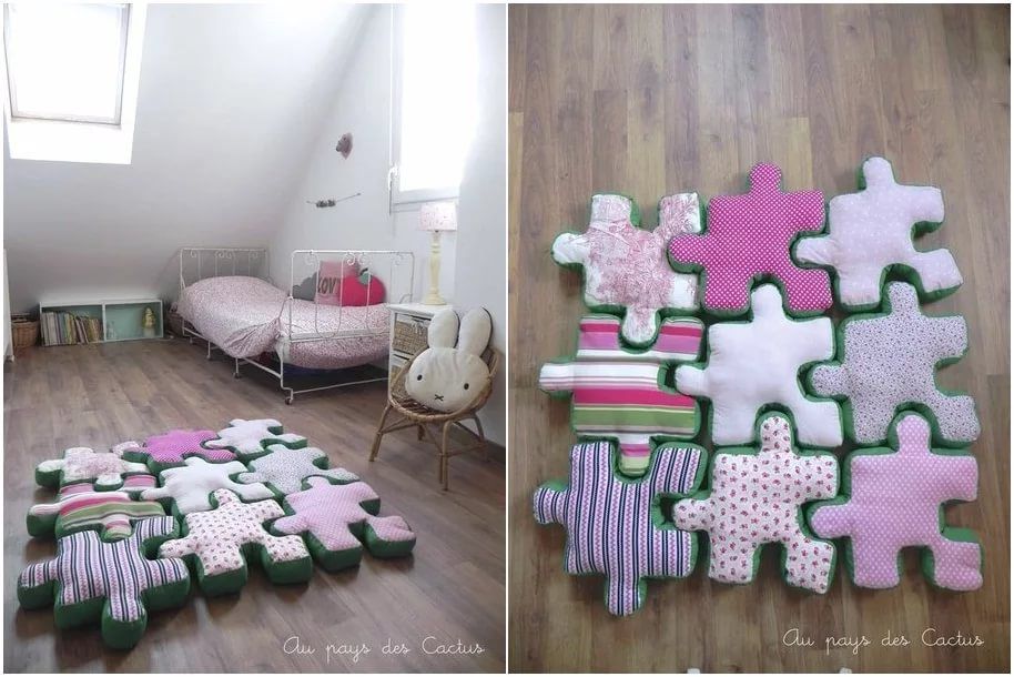 Декоративные подушки для создания уюта в детской комнате: идеи для творческих мам, фото № 12