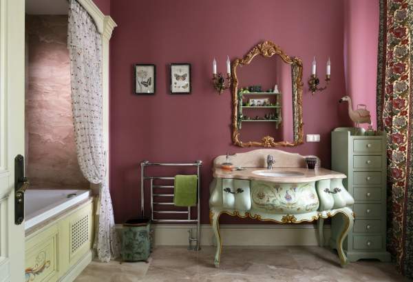 Красивая ванная комната - дизайн фото в стиле прованс