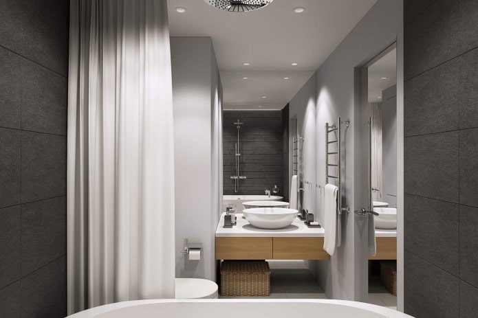 современный дизайн ванной комнаты 4,7 кв. м.
