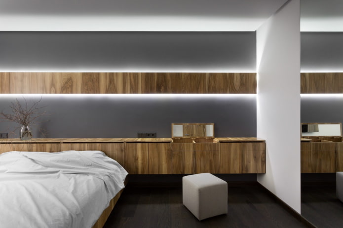 спальня в стиле эко-минимализм