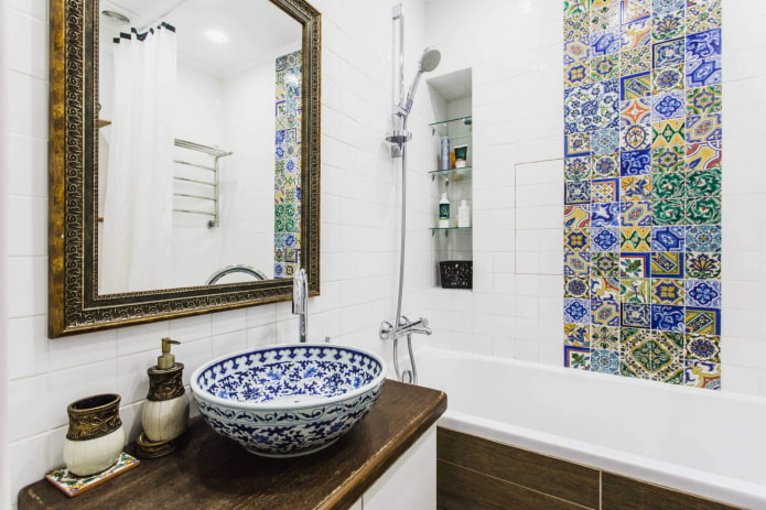 марокканская плитка в ванной
