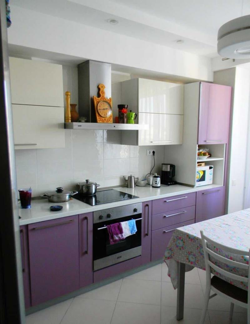 Цвет для кухни 9 кв. м фиолетовый 1