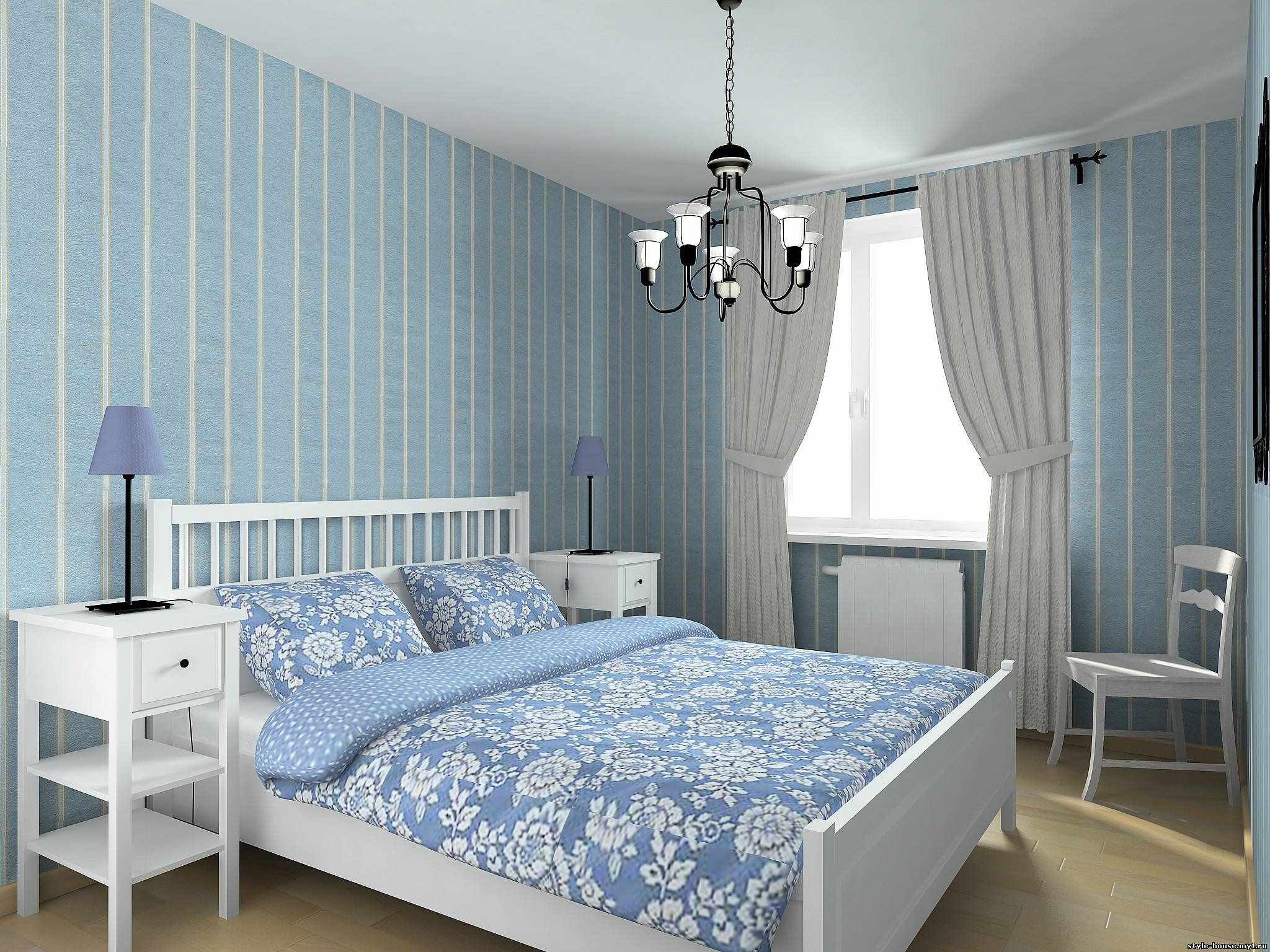 идея светлого дизайна спальни