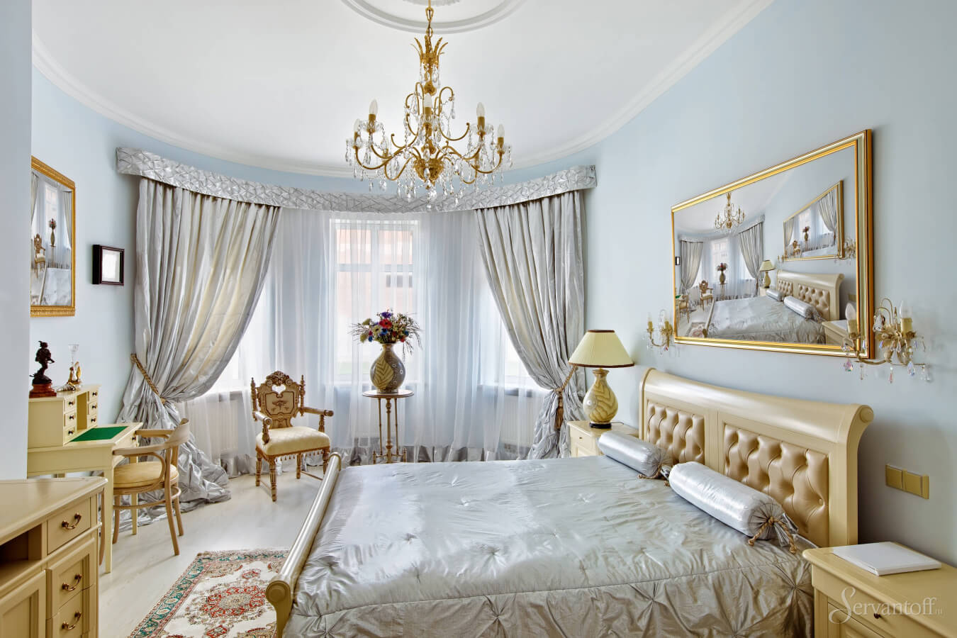 спальня в классическом стиле фото интерьер