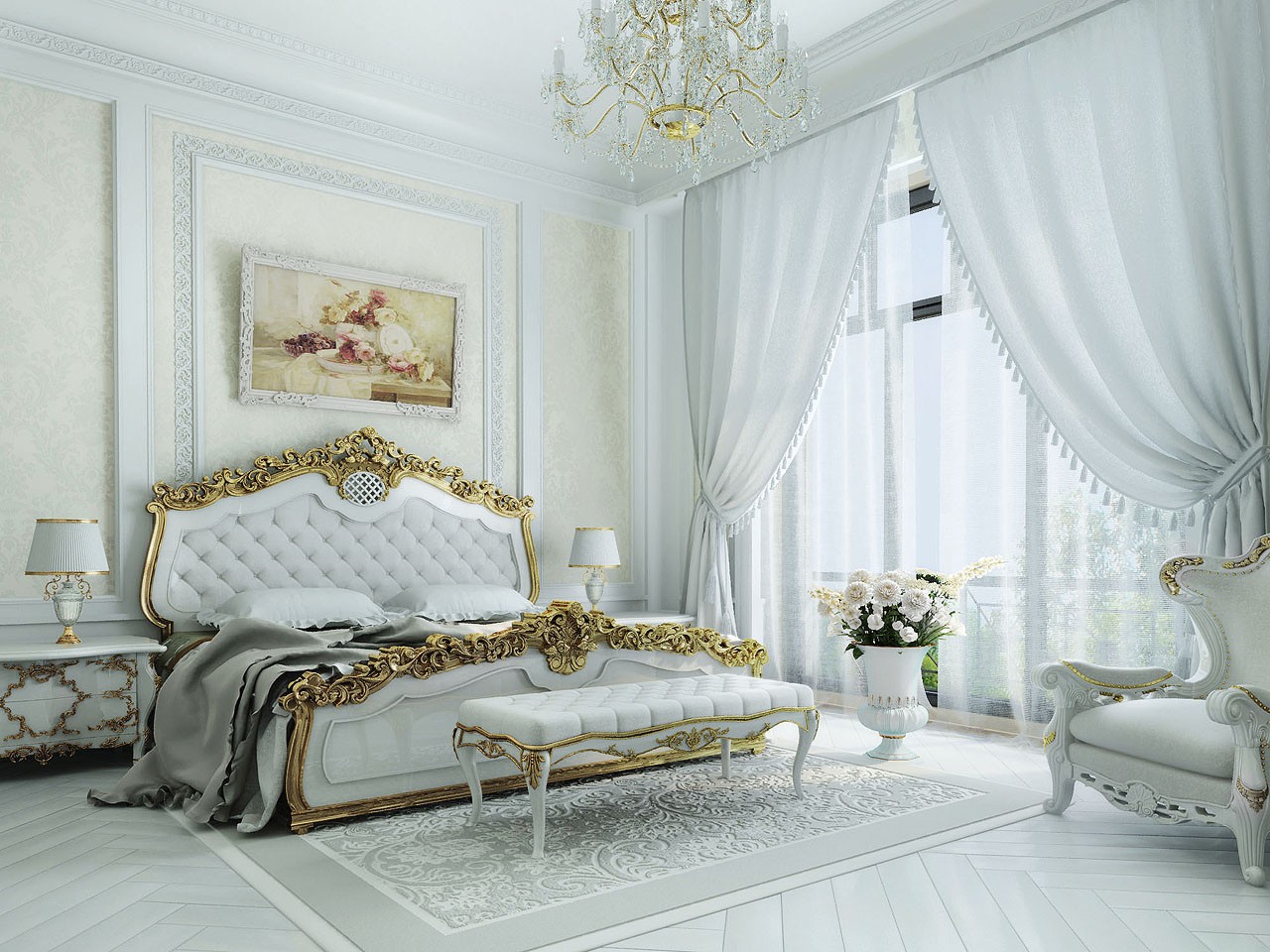 спальня в классическом стиле идеи