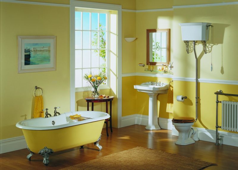 Покраска ванной комнаты в зависимости от стиля