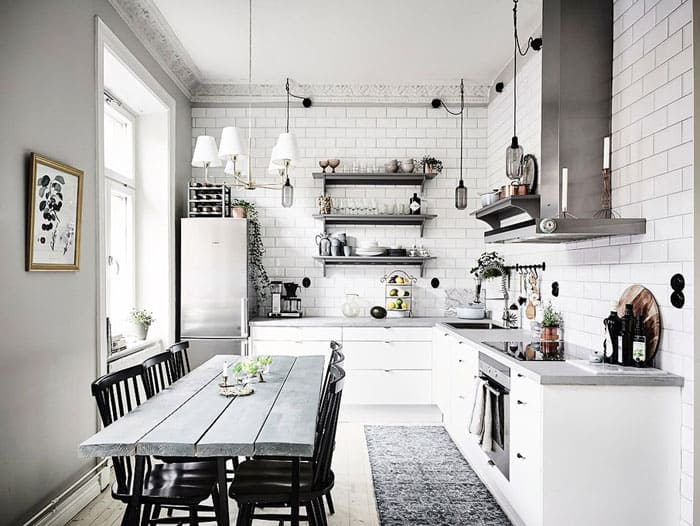 Кухня в скандинавском стиле: интерьер, фото