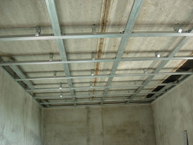 Технология установки каркаса для подвесных потолков