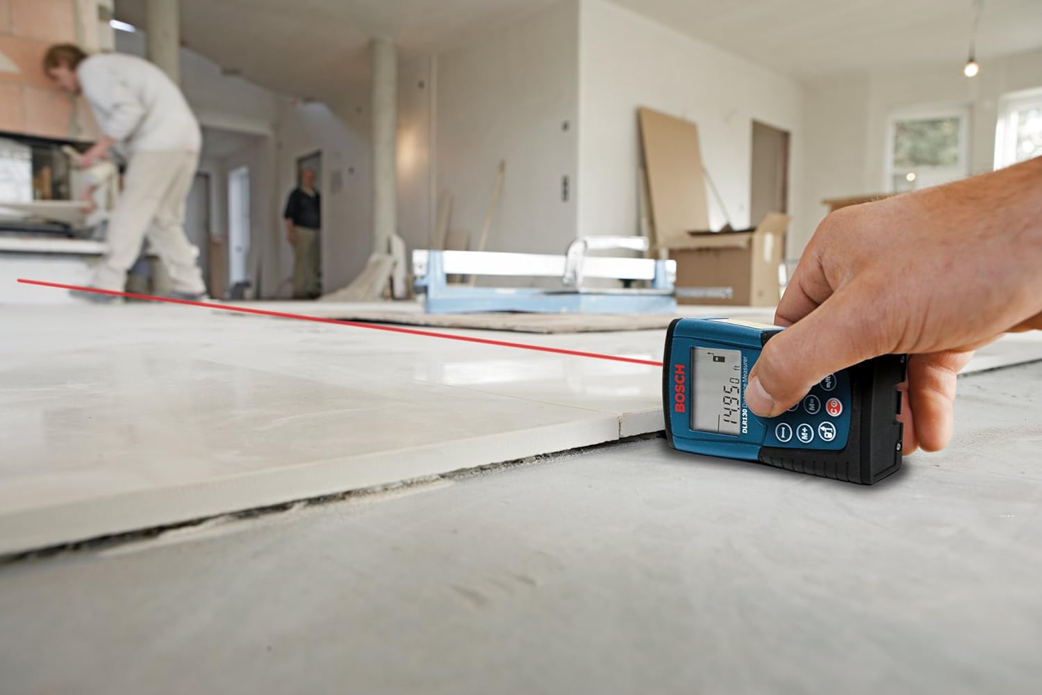 How to use a laser level to install tiles