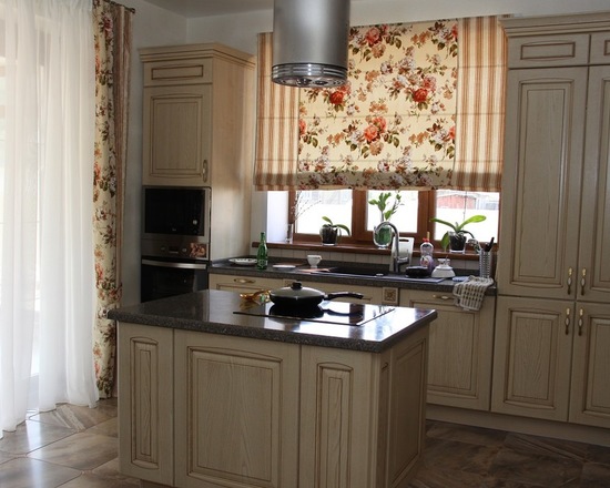 шторы в стиле прованс для кухни