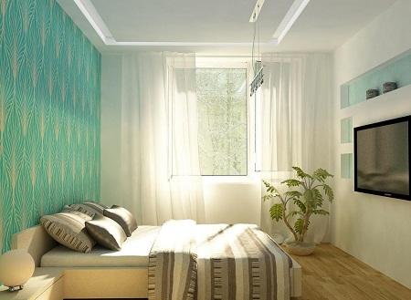 Спальня в хрущевке может выглядеть стильно и оригинально, если правильно подобрать освещение и оттенки для оформления интерьера 