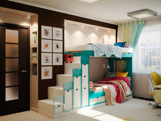 фото детской комнаты для мальчика и девочки 4