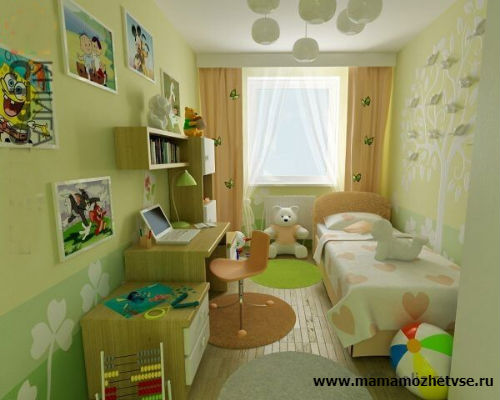 Оформление рабочей зоны в детской комнате 10