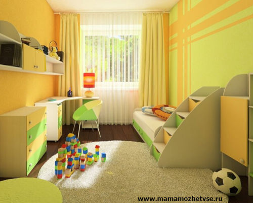 Оформление игровой зоны в детской комнате 8