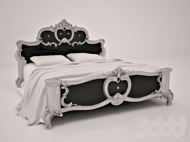 Шикарная кровать, выполненная в стиле барокко