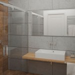 Интерьер ванной – минимализм со скандинавскими чертами
