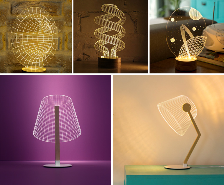 Декоративные лампы и иллюзии в освещении