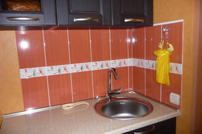 Терракотовая плитка на кухне