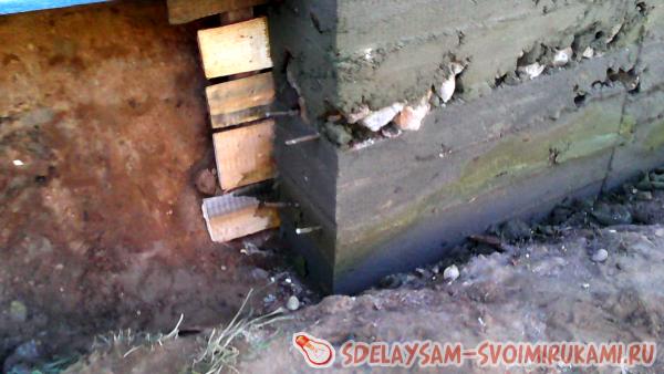 ремонт фундамента деревянного дома