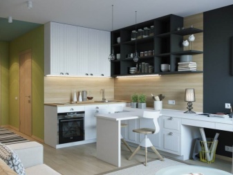 Дизайн кухни-студии площадью 20 кв. м 