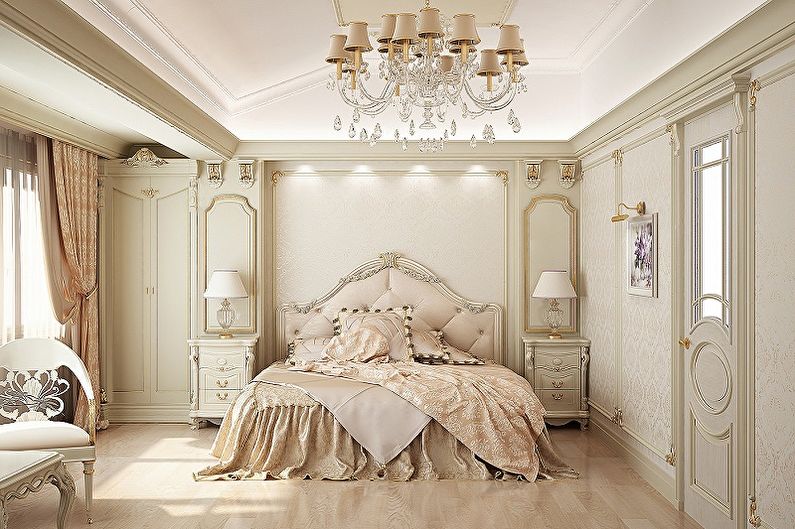 Спальня - Дизайн квартиры в классическом стиле
