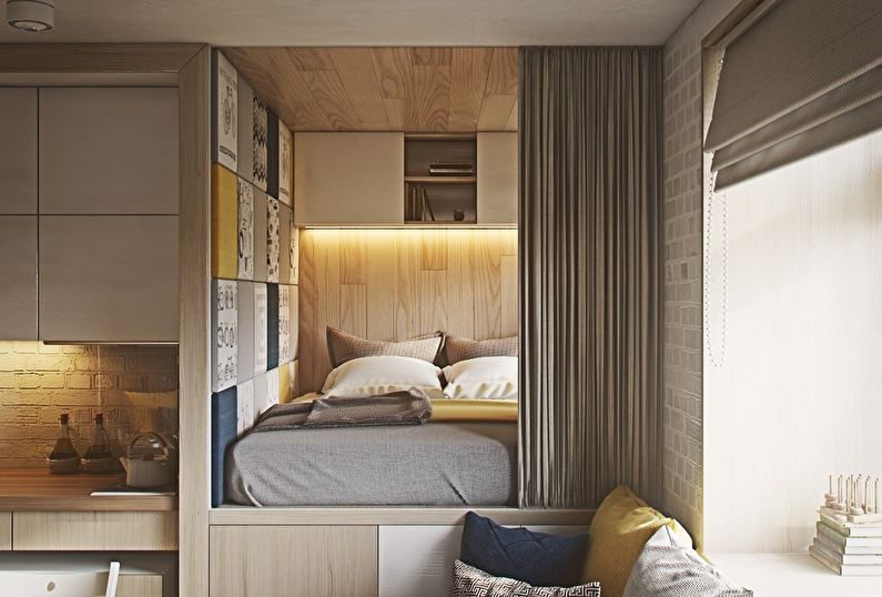 Дизайн интерьера спальни в хрущевке - Подиум