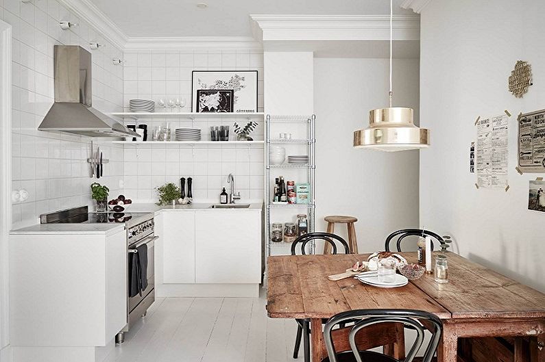 Дизайн кухни в скандинавском стиле - Кухонная мебель и техника