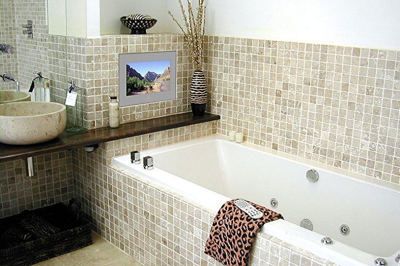 Дизайн ванной комнаты 3 кв.м. - Отделка стен