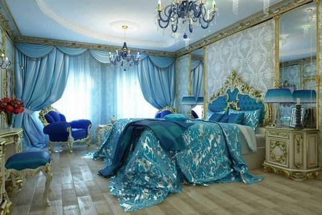 синяя спальня