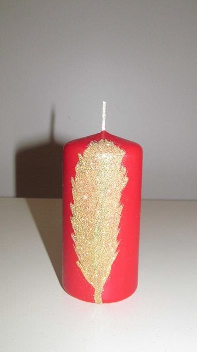 идея оригинального декора свечек своими руками