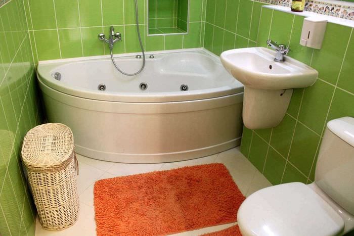 вариант современного интерьера ванной 3 кв.м