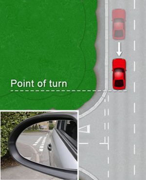Reverse around a corner - Point of turn