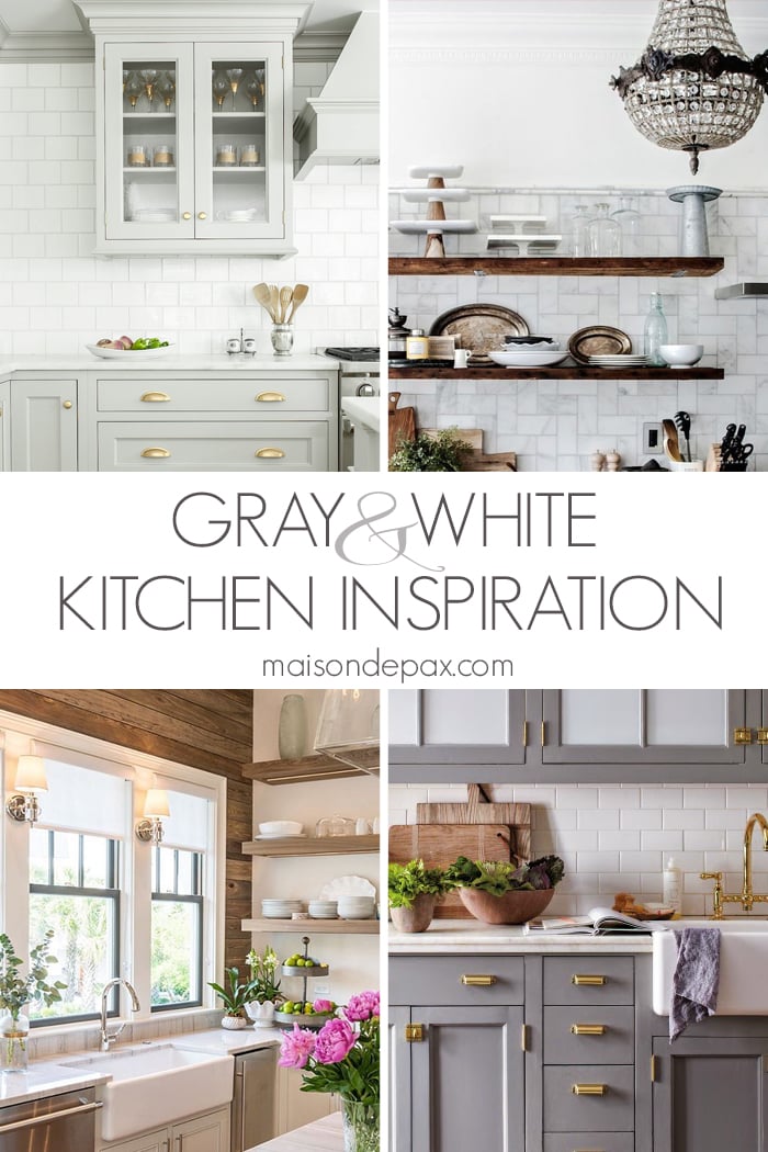 gray and white kitchen design inspiration 