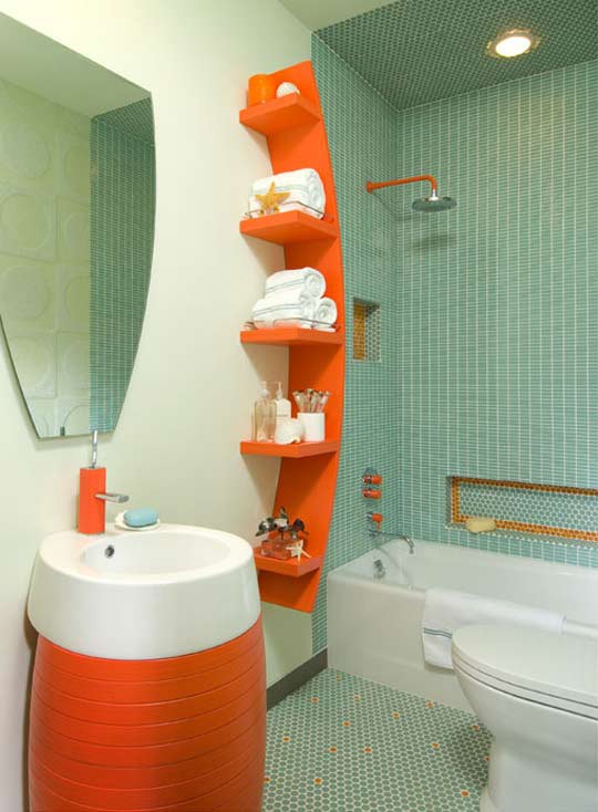 оранжевая ванная